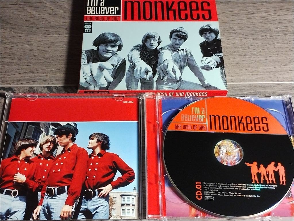 The Monkees ‎- I\'m A Believer [Best Of The Monkees 2 CD], Ophalen of Verzenden, Zo goed als nieuw, Poprock