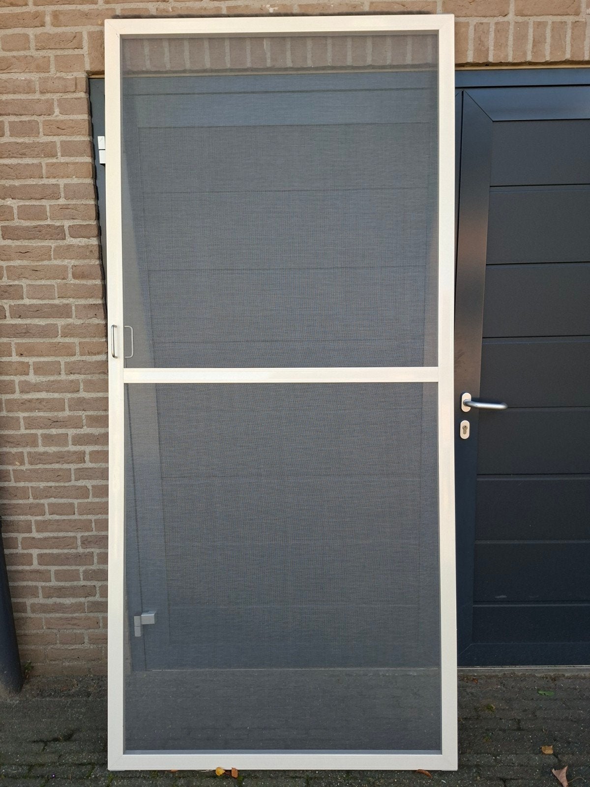 Witte Hordeur - Zo goed als nieuw.Ral 9001., 100 tot 120 cm, 215 cm of meer, Hordeur, Ophalen of Verzenden