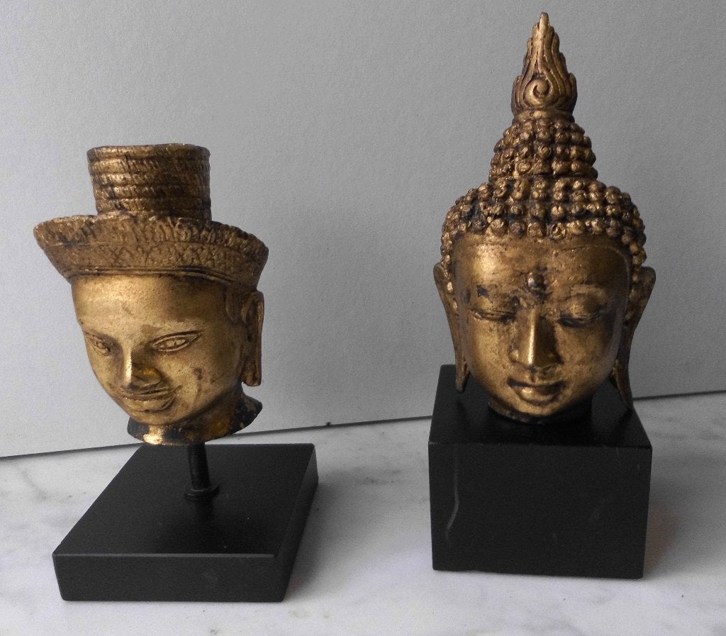 Oude Bronzen Boeddha Beeldjes  ( Kopjes ), Ophalen