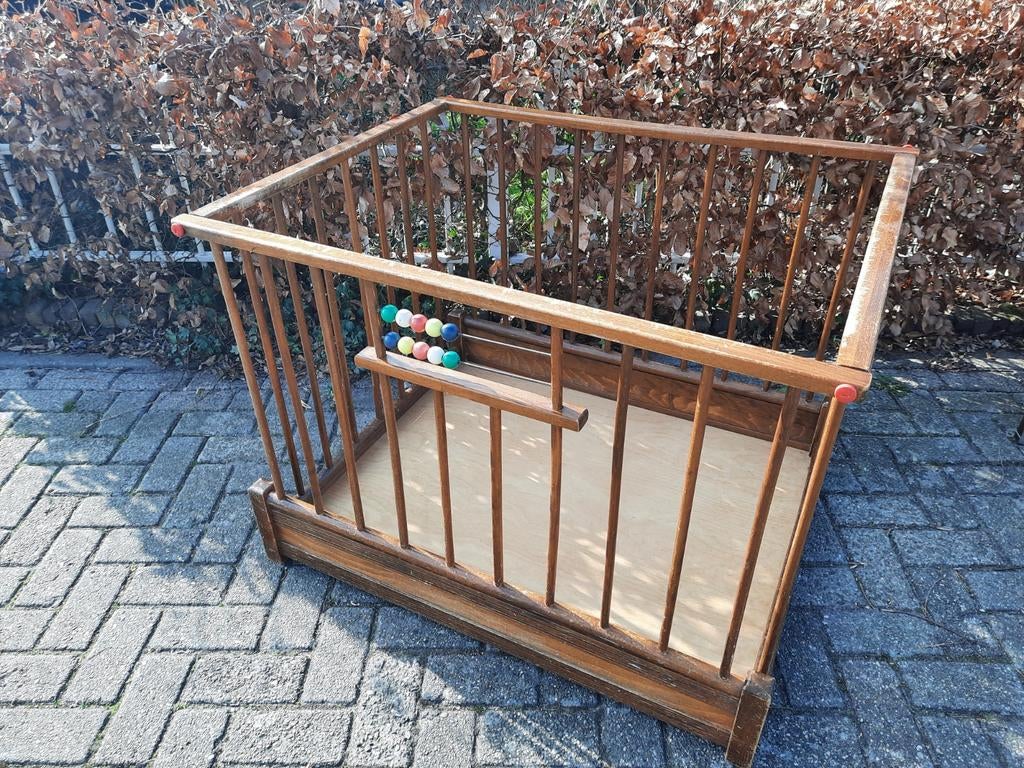Vintage houten box - redelijke staat, Ophalen of Verzenden