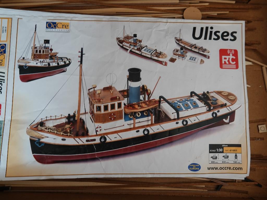 sleepboot, Hobby en Vrije tijd, Modelbouw | Boten en Schepen, Ophalen of Verzenden, Gebruikt, Groter dan 1:32