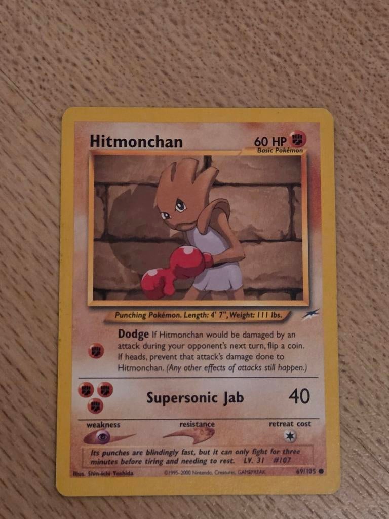 Pokémon kaart Hitmonchan, Ophalen of Verzenden