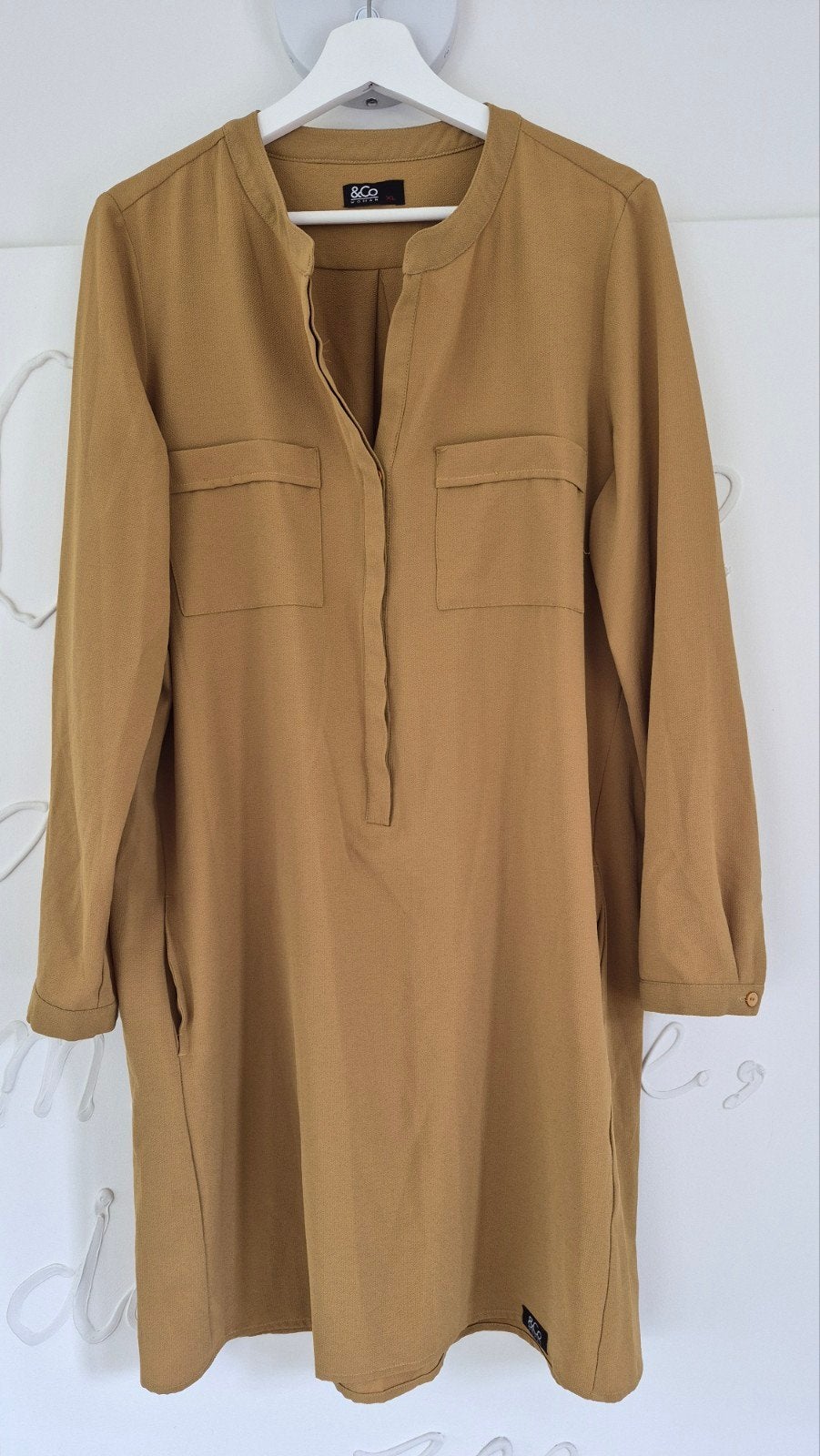 mosterdgele tuniekjurk van &CO Woman, maat XL, Geel, Maat 46/48 (XL) of groter, Ophalen of Verzenden, Zo goed als nieuw