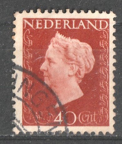 nvph 486 Koningin Wilhelmina 1947, Postzegels en Munten, Postzegels | Nederland, Ophalen of Verzenden, Na 1940, Gestempeld
