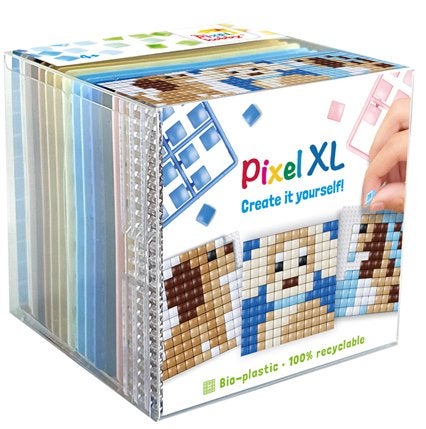 Pixelhobby Create it yourself XL kubusset 24219 honden 6,2cm, ., Dieren, Nieuw, Ophalen of Verzenden