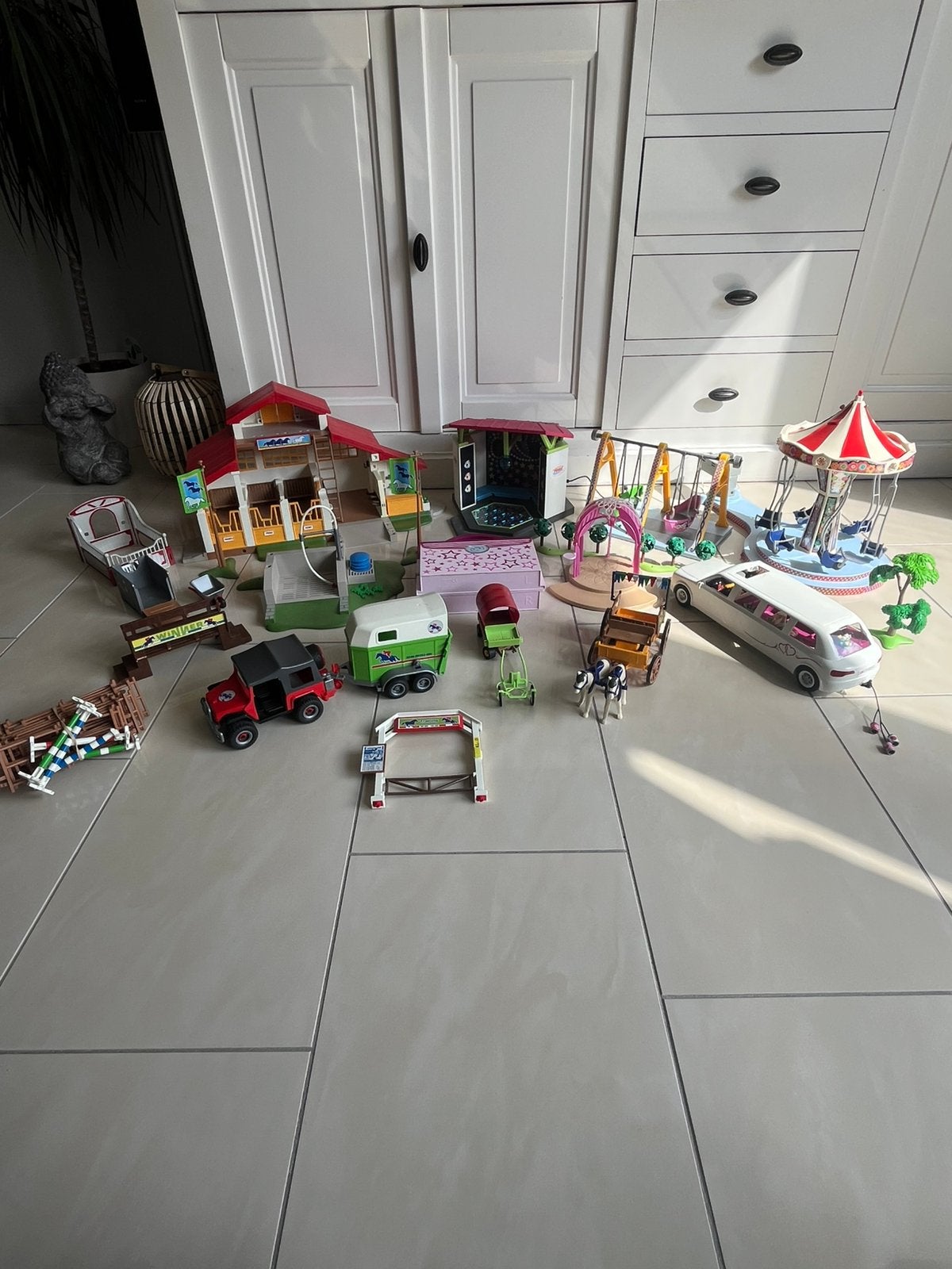 2 dozen vol met playmobil - gesorteerd en direct speelbaar, Ophalen, Gebruikt, Los playmobil