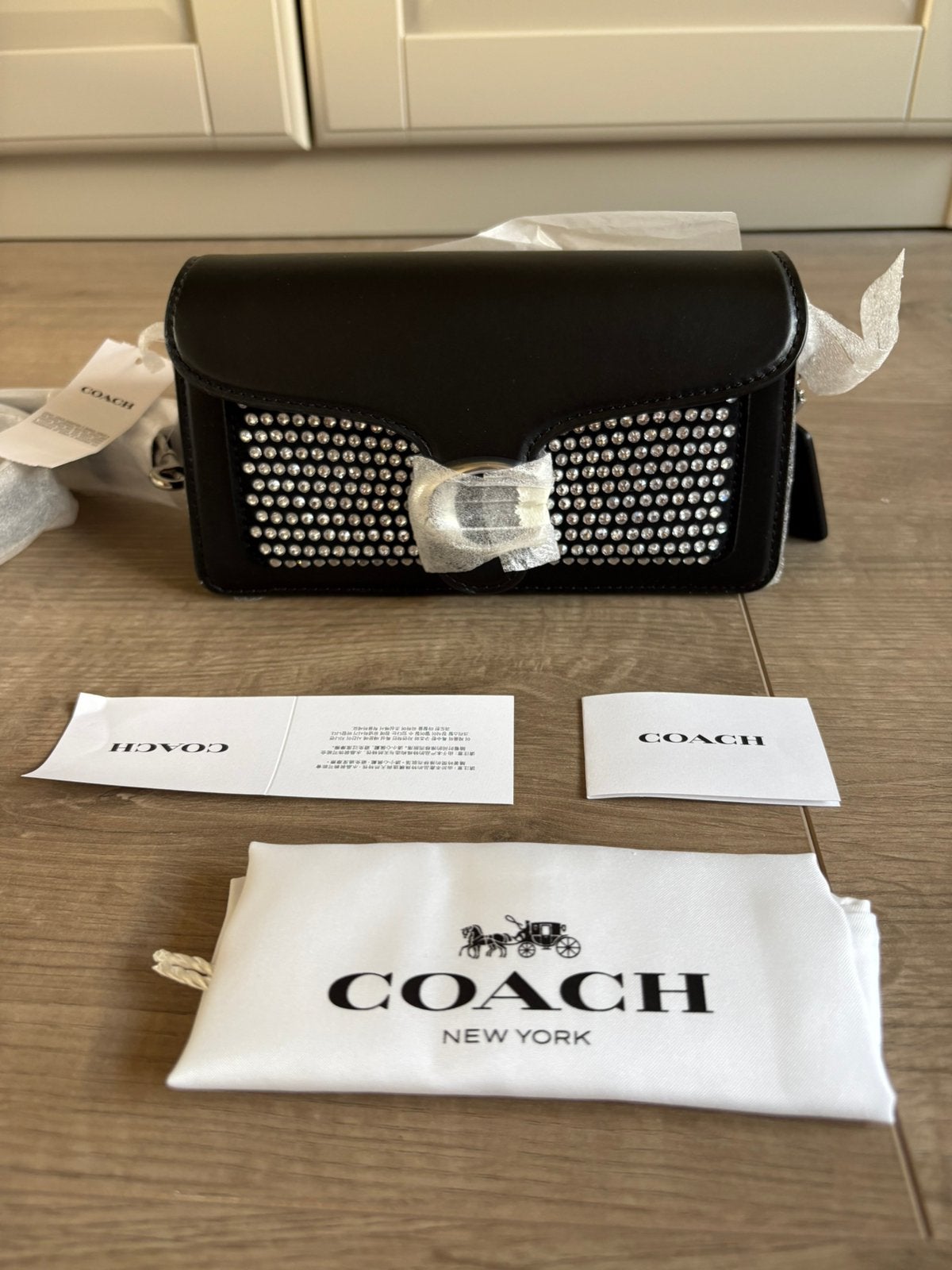 Nieuw! Coach Tabby 20 schoudertas zwart, Ophalen of Verzenden, Nieuw, Zwart, Schoudertasje