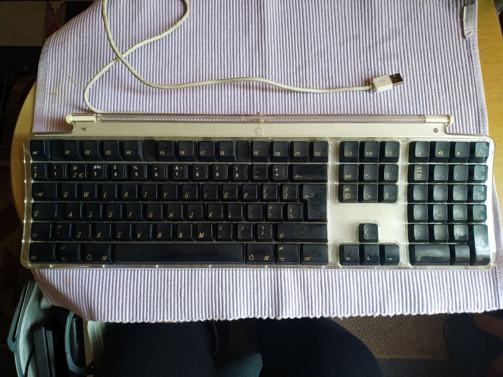 Vintage Apple Pro Pro M7807 usb toetsenbord, Gebruikt, Ophalen of Verzenden, Qwerty, Apple