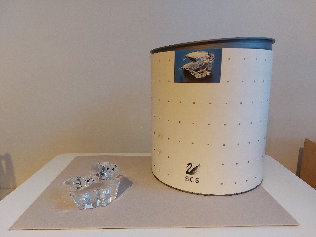 Swarovski jaarstuk robben, Ophalen, Zo goed als nieuw, Figuurtje