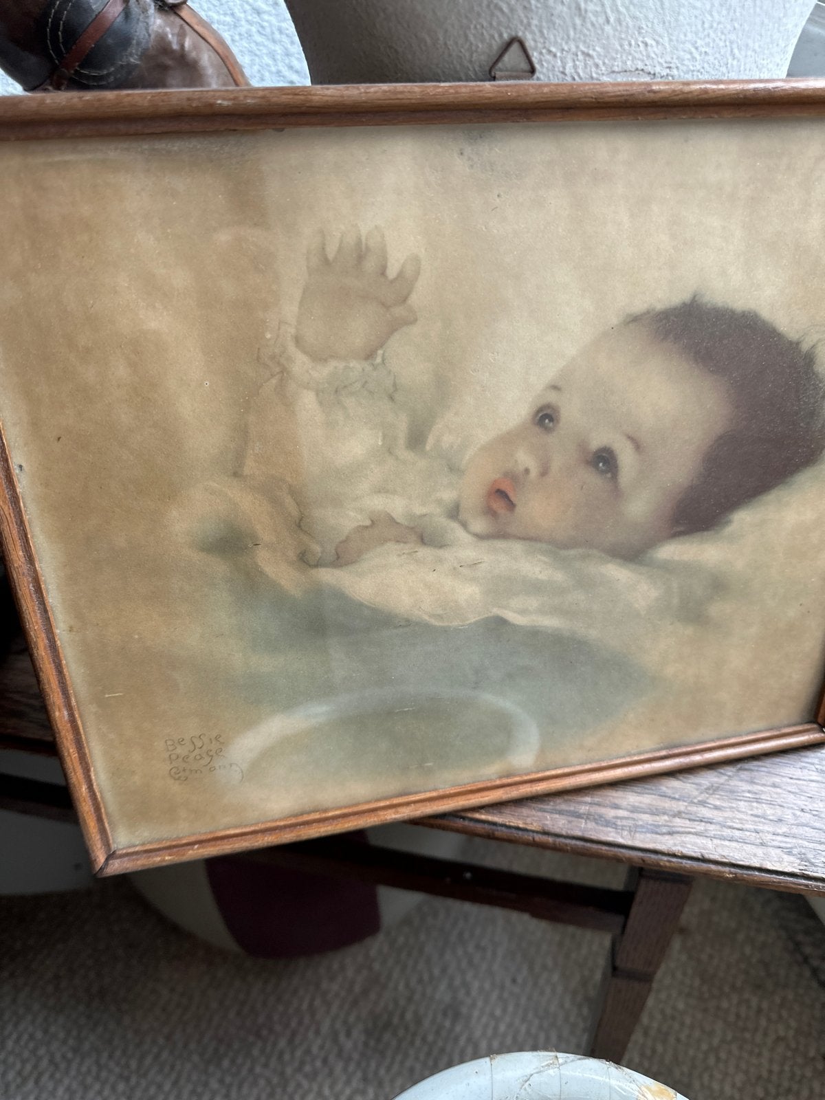 Vintage Bessie Pease Gutmann Baby Print, Ophalen, Minder dan 50 cm, Gebruikt, Oorspronkelijke maker