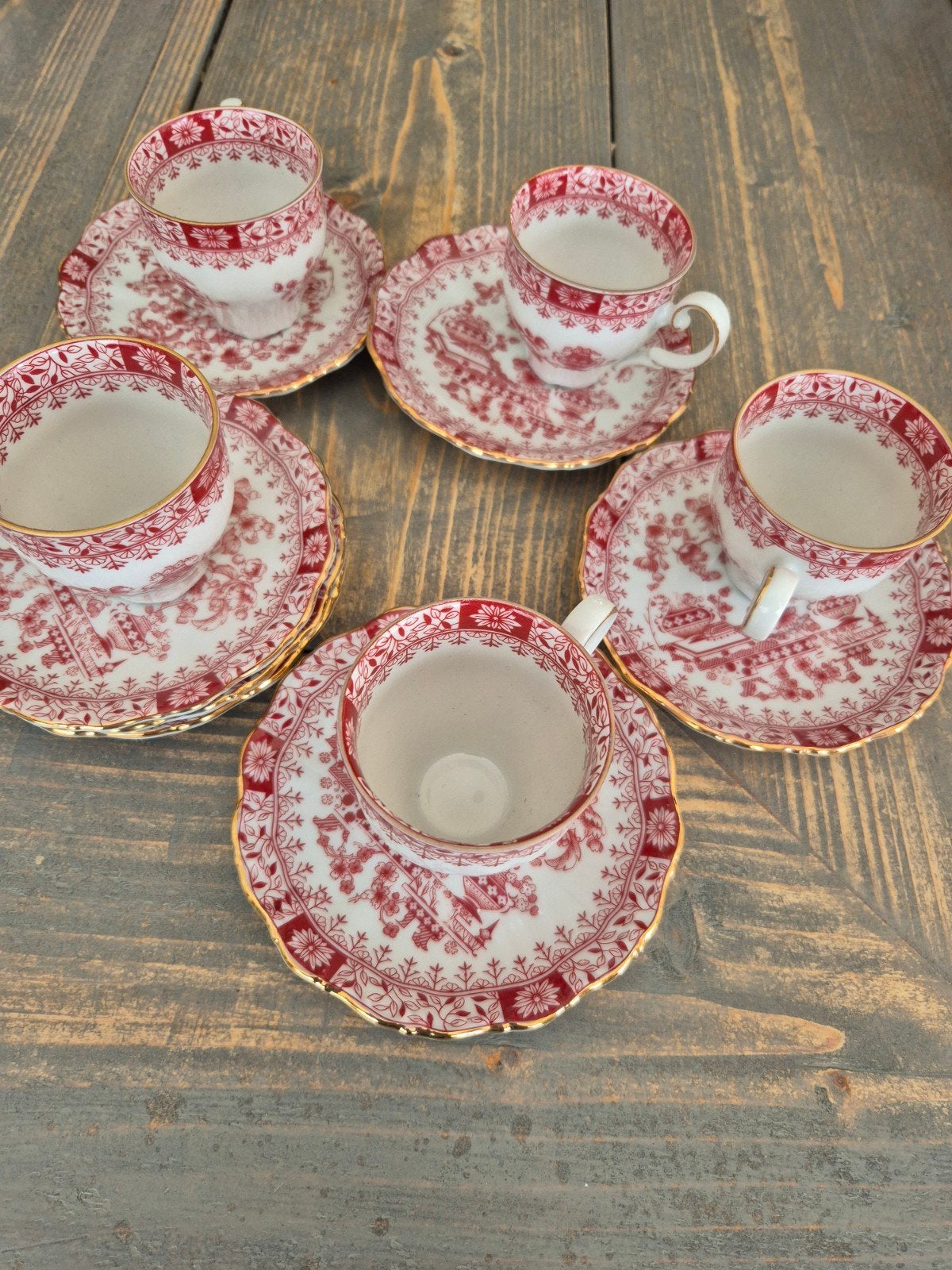 Vintage Altmann Weiden Bavaria porseleinen theeservies, Ophalen of Verzenden