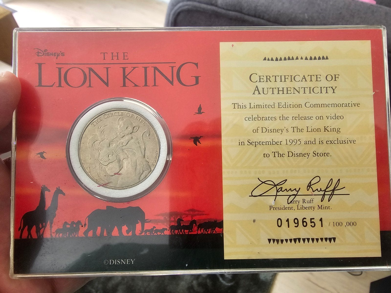 Disney The Lion King Limited Edition Munt met Certificaat, Ophalen of Verzenden, Zo goed als nieuw