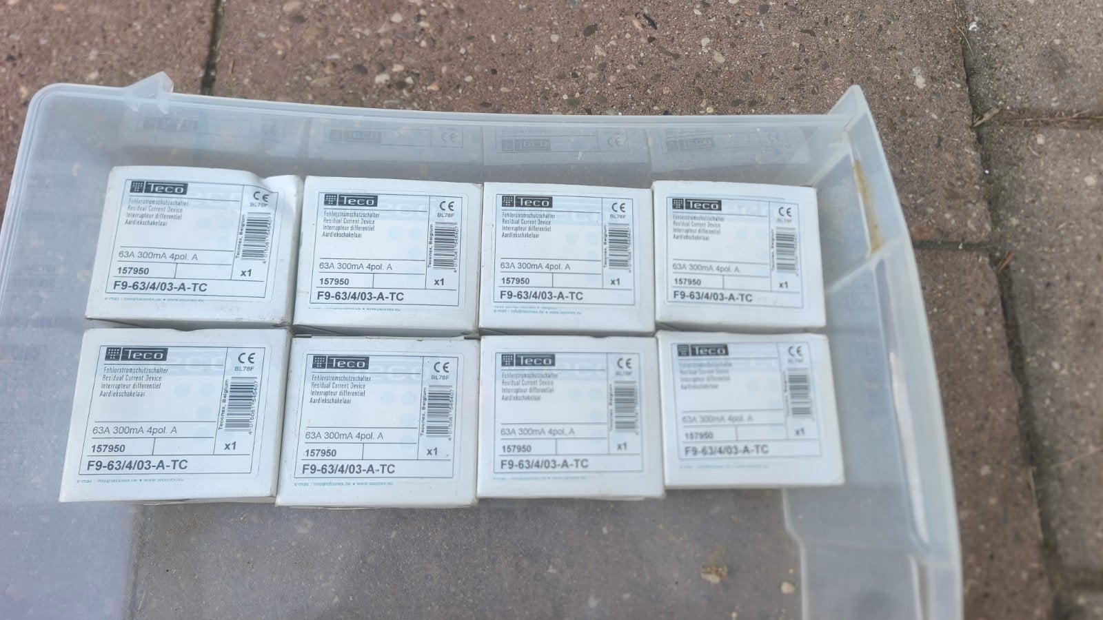 Teco Aardlekschakelaar 63A 300mA 4-polig Type A NIEUW F96340, Ophalen of Verzenden, Nieuw, Overige merken, Aardlekschakelaar