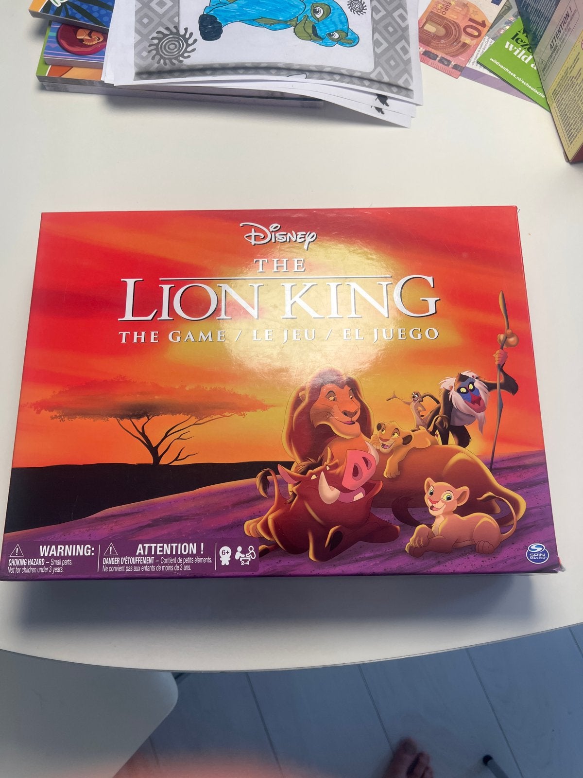 Disney The Lion King Bordspel - Zo goed als nieuw, Een of twee spelers, Ophalen of Verzenden, Gebruikt