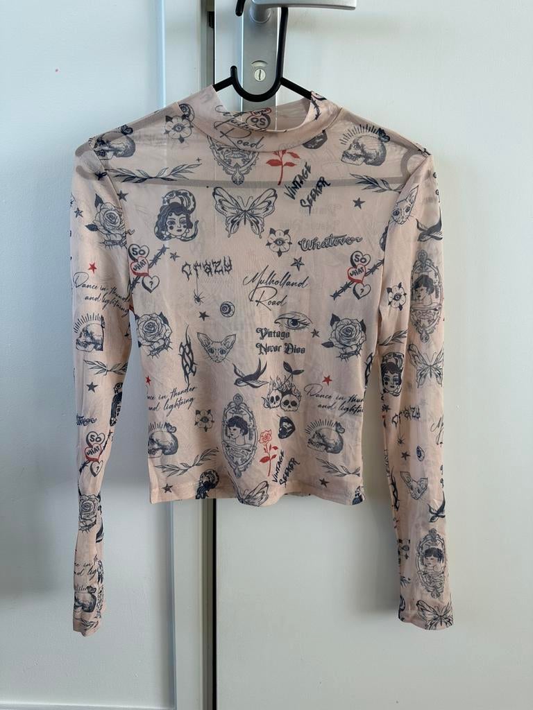 Soft mesh top, Zwart, Nieuw, Ophalen of Verzenden, Lange mouw