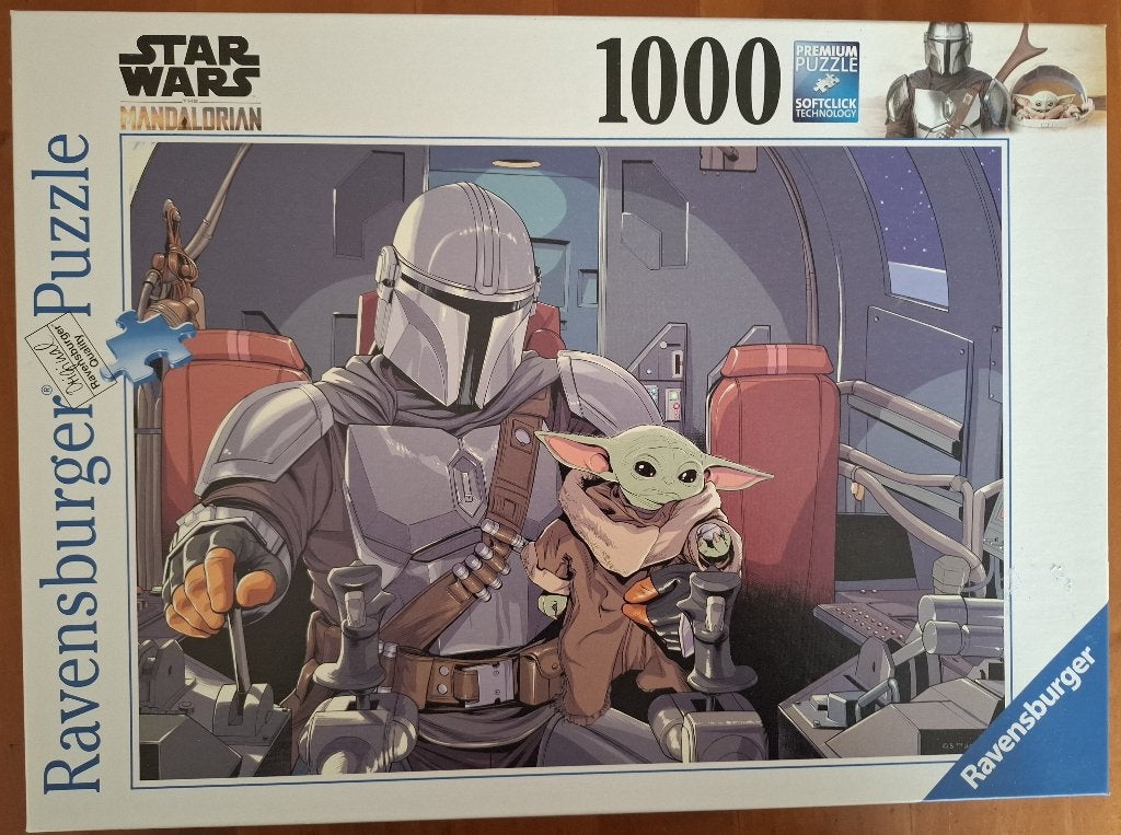 Ravensburger puzzel Star Wars Mandalorian, Hobby en Vrije tijd, Denksport en Puzzels, Ophalen, 500 t/m 1500 stukjes, Zo goed als nieuw