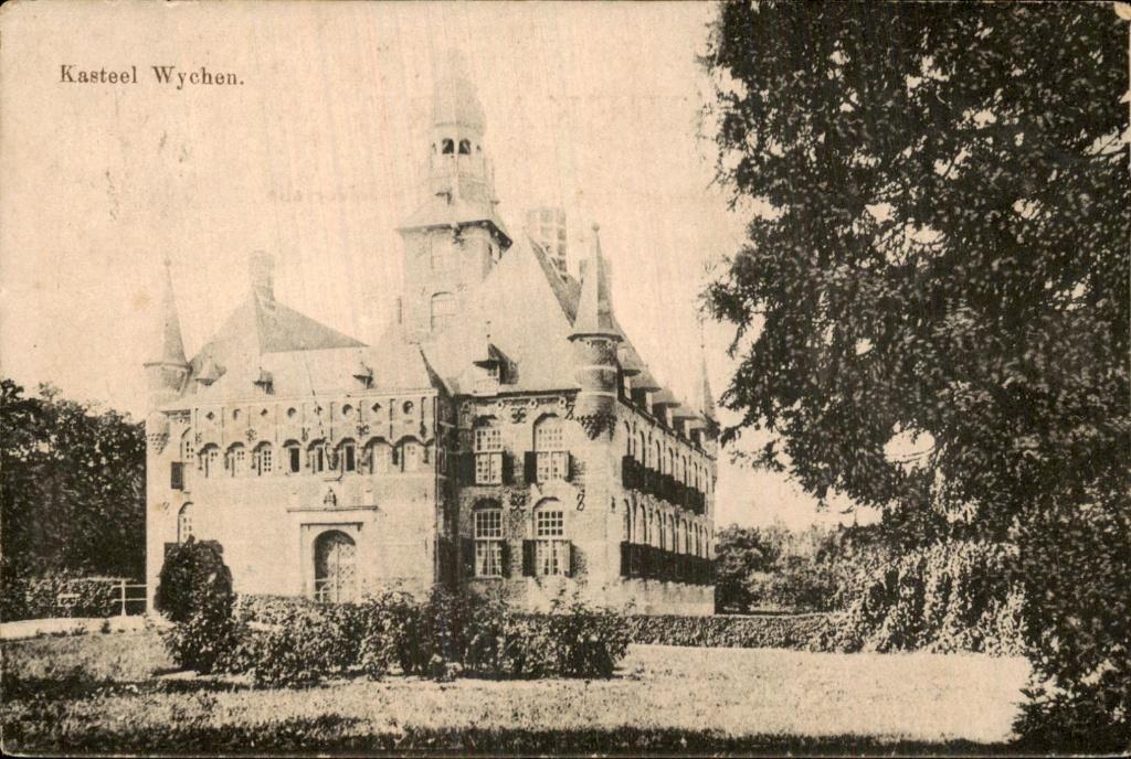 Wychen - Kasteel - Voorzijde, Ophalen of Verzenden, Voor 1920, Gelopen, Gelderland