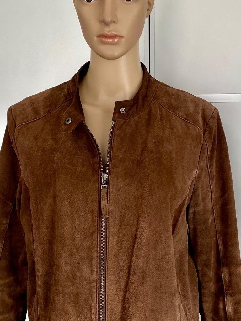 J515 Geisha mt. 44=L echt suede-leren jasje blazer jack leer, Kleding | Dames, Maat 42/44 (L), Ophalen of Verzenden, Zo goed als nieuw