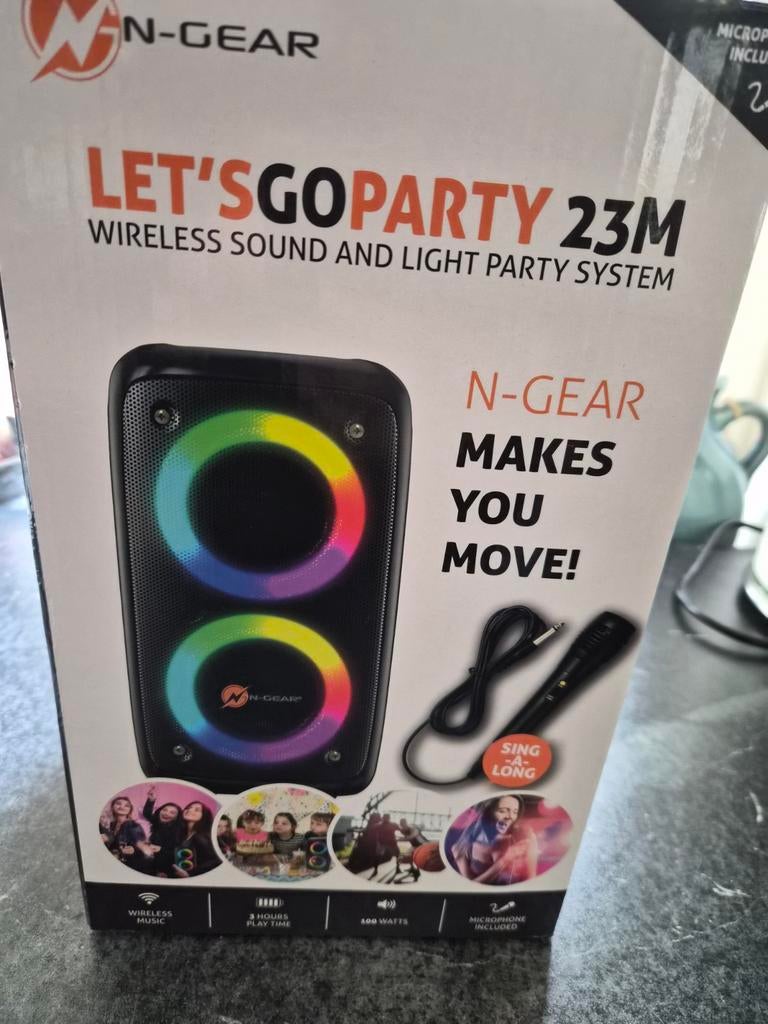 N-GEAR LET'S GO PARTY 23M draadloos geluidssysteem, Ophalen of Verzenden