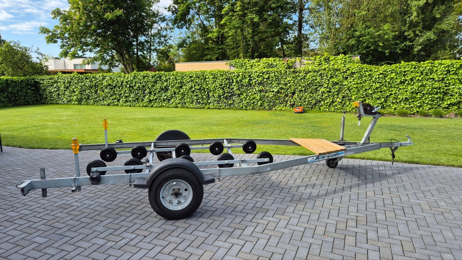 Degelijke Boottrailer waterdichte Led verlichting, ZG Banden, Ophalen, Minder dan 1500 kg, Gebruikt, Keesboutallround@outlook.com