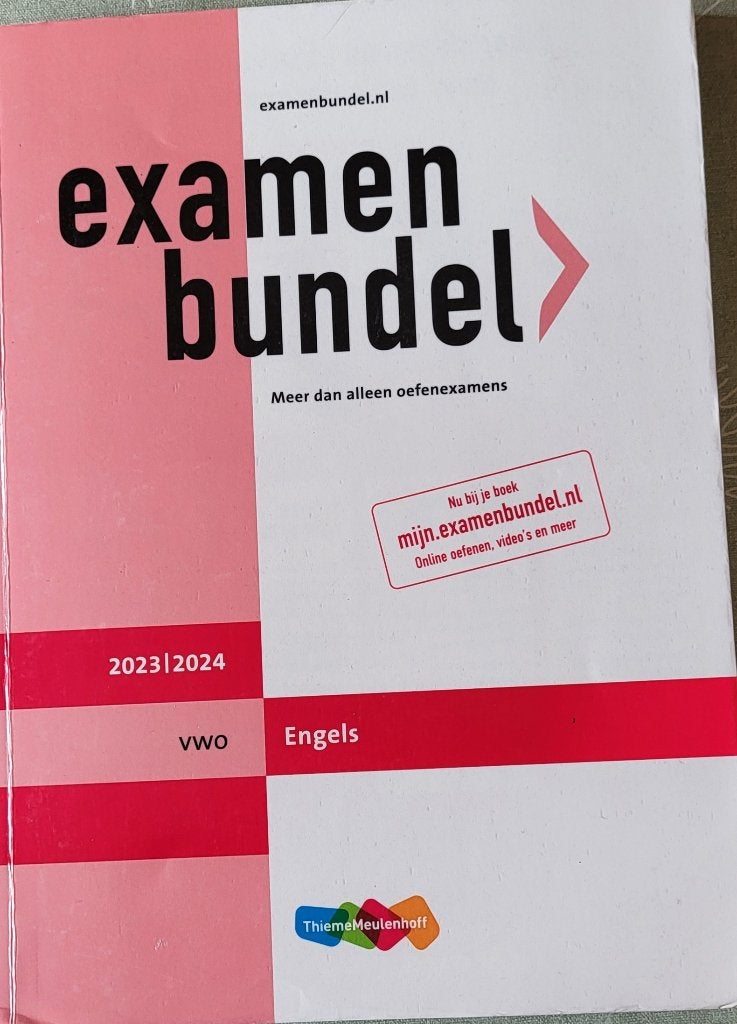 Examenbundel vwo engels, Boeken, Schoolboeken, Ophalen, VWO, Engels, ThiemeMeulenhoff