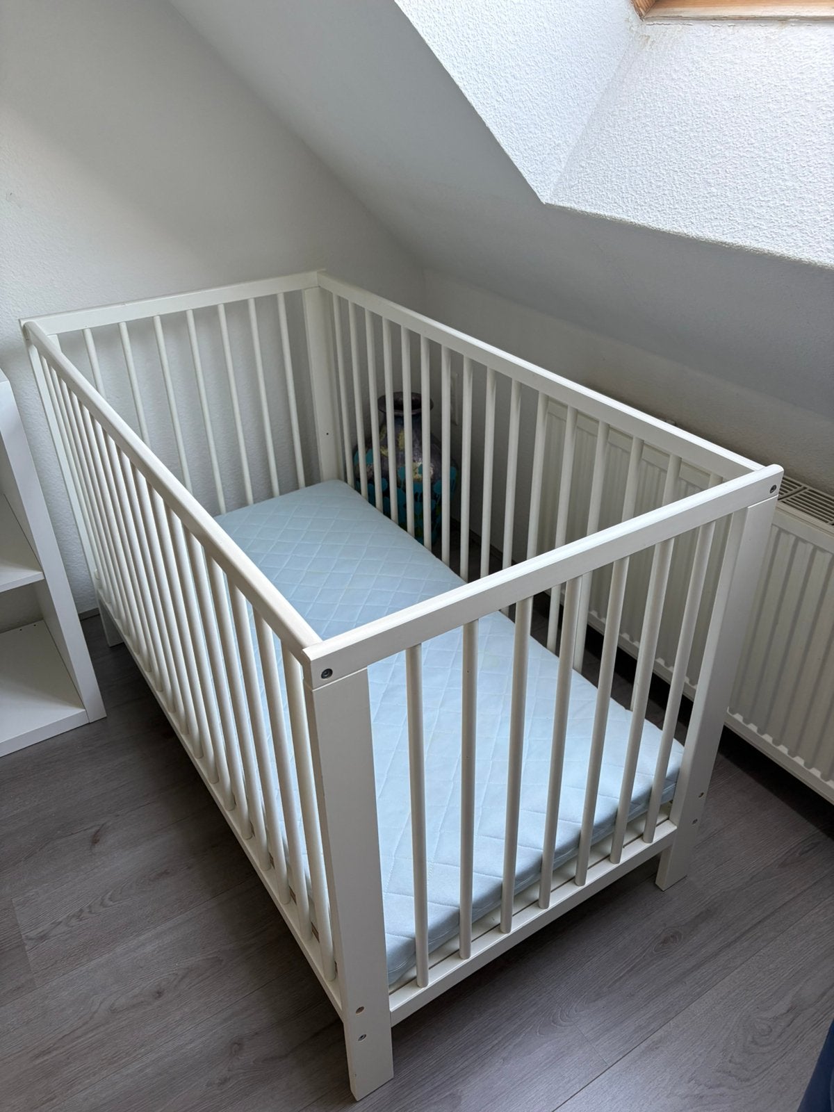 Baby ledikantje wit, Ophalen, Zo goed als nieuw, Ledikant