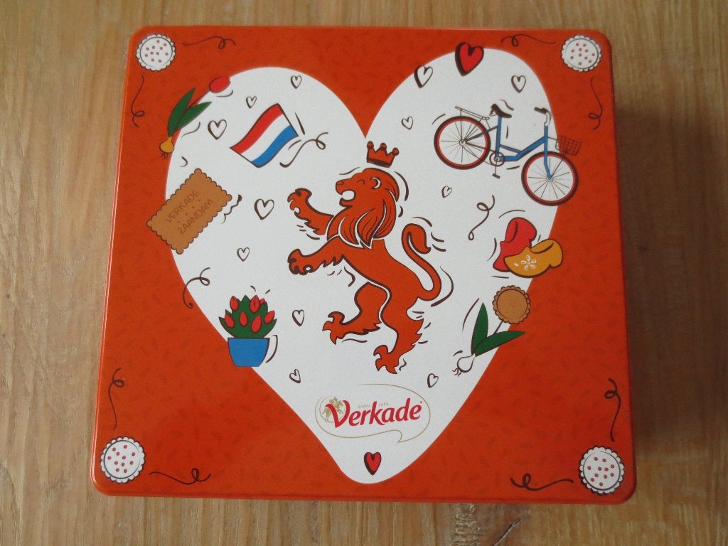 Verkade Blik : Mooi Verkade Blik met Hollandse taferelen ., Ophalen of Verzenden, Nieuw, Koek(jes), Verkade