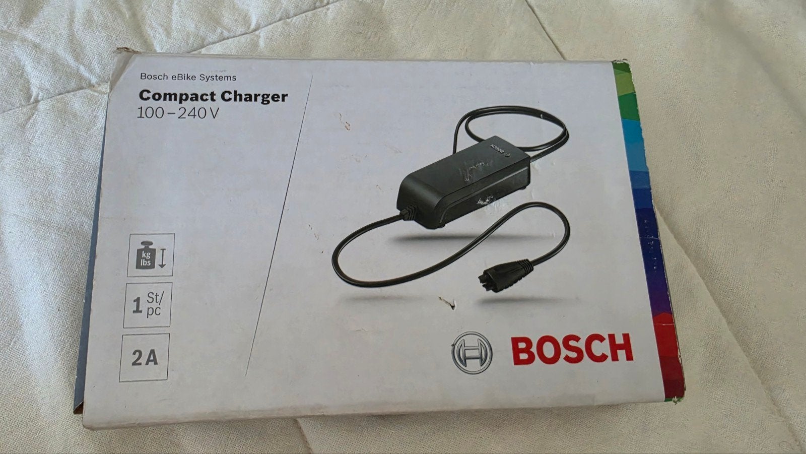 Bosch Compact Charger 36V 2A voor e-bike, Fietsen en Brommers, Fietsaccessoires | Fietsaccu's, Zo goed als nieuw, Ophalen of Verzenden