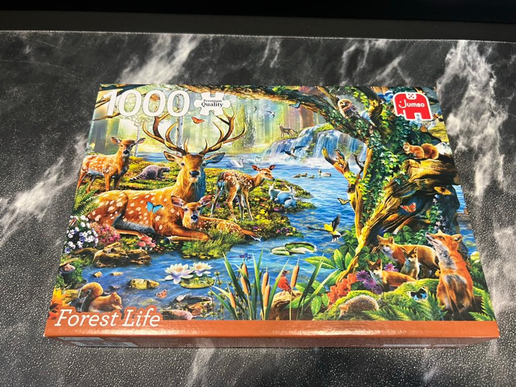 Jumbo puzzel 1000 stukjes Forrest Life, Ophalen of Verzenden, 500 t/m 1500 stukjes, Zo goed als nieuw