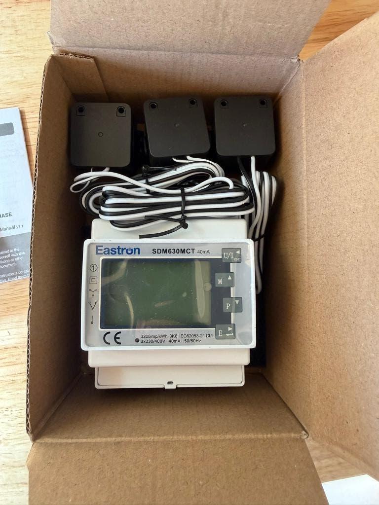 Eastron SDM630MCT 3-fase energiemeter met CT klemmen – nieuw, Nieuw, T, Ophalen of Verzenden, T
