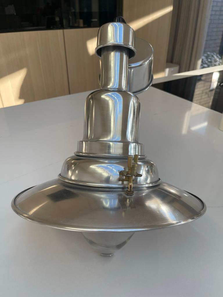 Vintage IKEA Visserslamp Plafondlamp Ottava, Ophalen of Verzenden, Zo goed als nieuw, Metaal, Industrieel