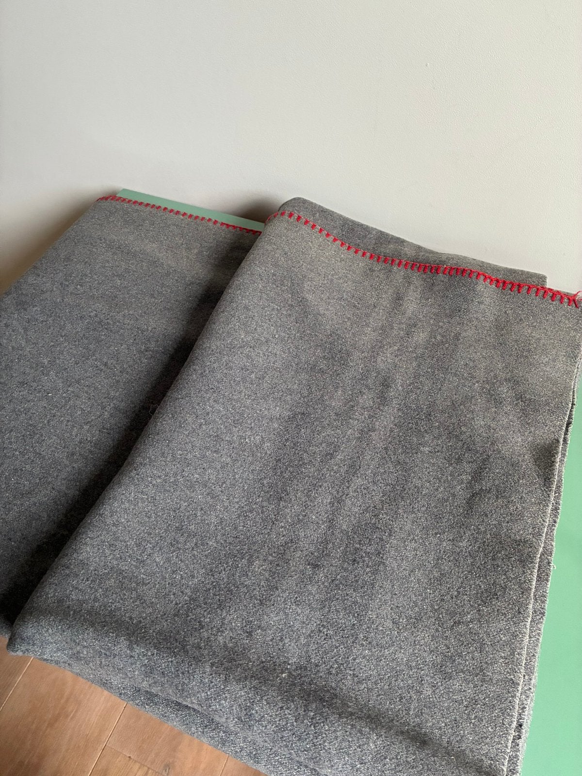 Beautifully preserved original vintage military army blanket, Woondeken, Wol, Ophalen of Verzenden, Zo goed als nieuw