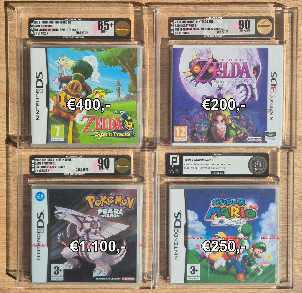 VGA & PSA Graded Nintendo Zelda, Pokémon, Mario Wii U 3DS, Avontuur en Actie, 1 speler, Nieuw, Ophalen of Verzenden