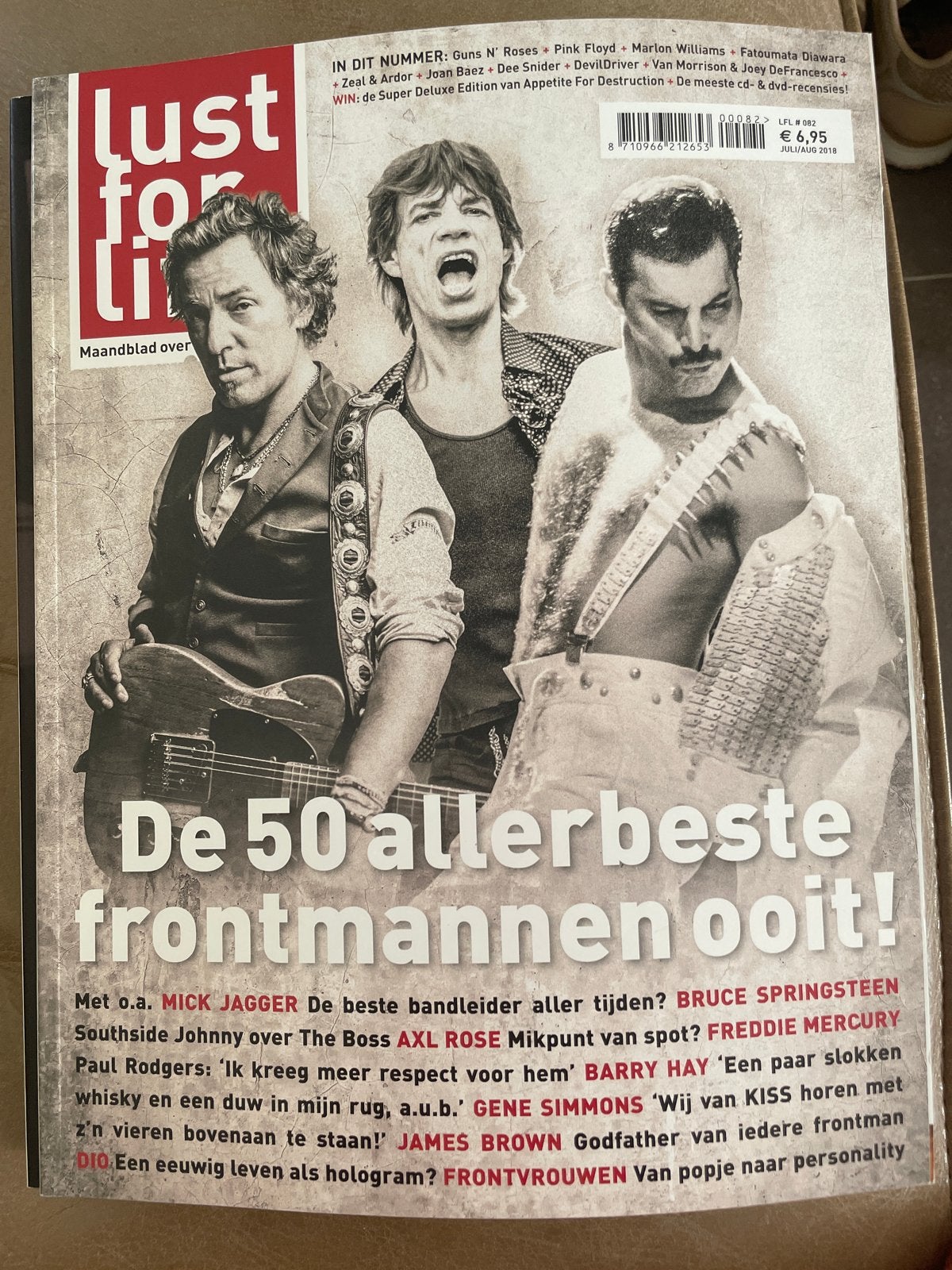 Lust for Life magazine - De 50 allerbeste frontmannen ooit!, Ophalen of Verzenden, Zo goed als nieuw, Muziek, Film of Tv