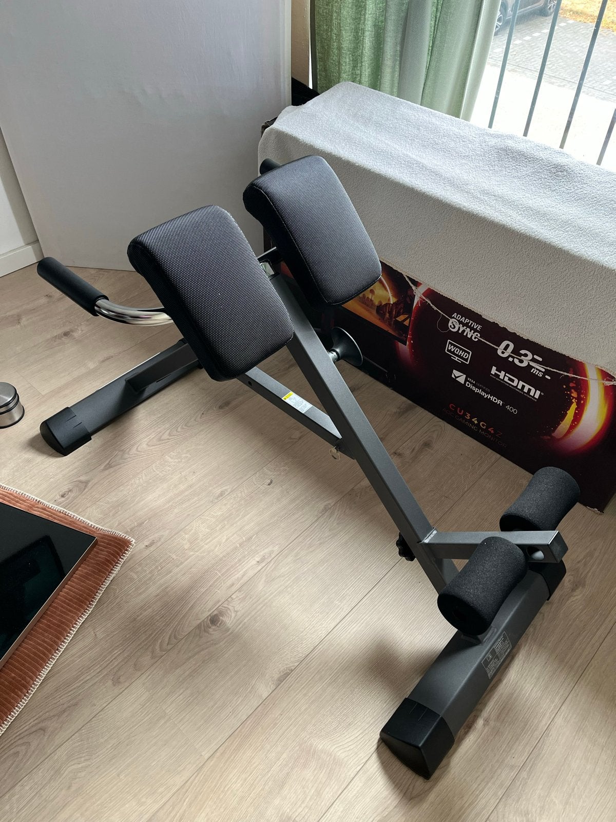 Hyperextension Rugtrainer Fitness apparatuur van Finnlo, Sport en Fitness, Fitnessapparatuur, Ophalen, Rug, Overige typen, Aluminium