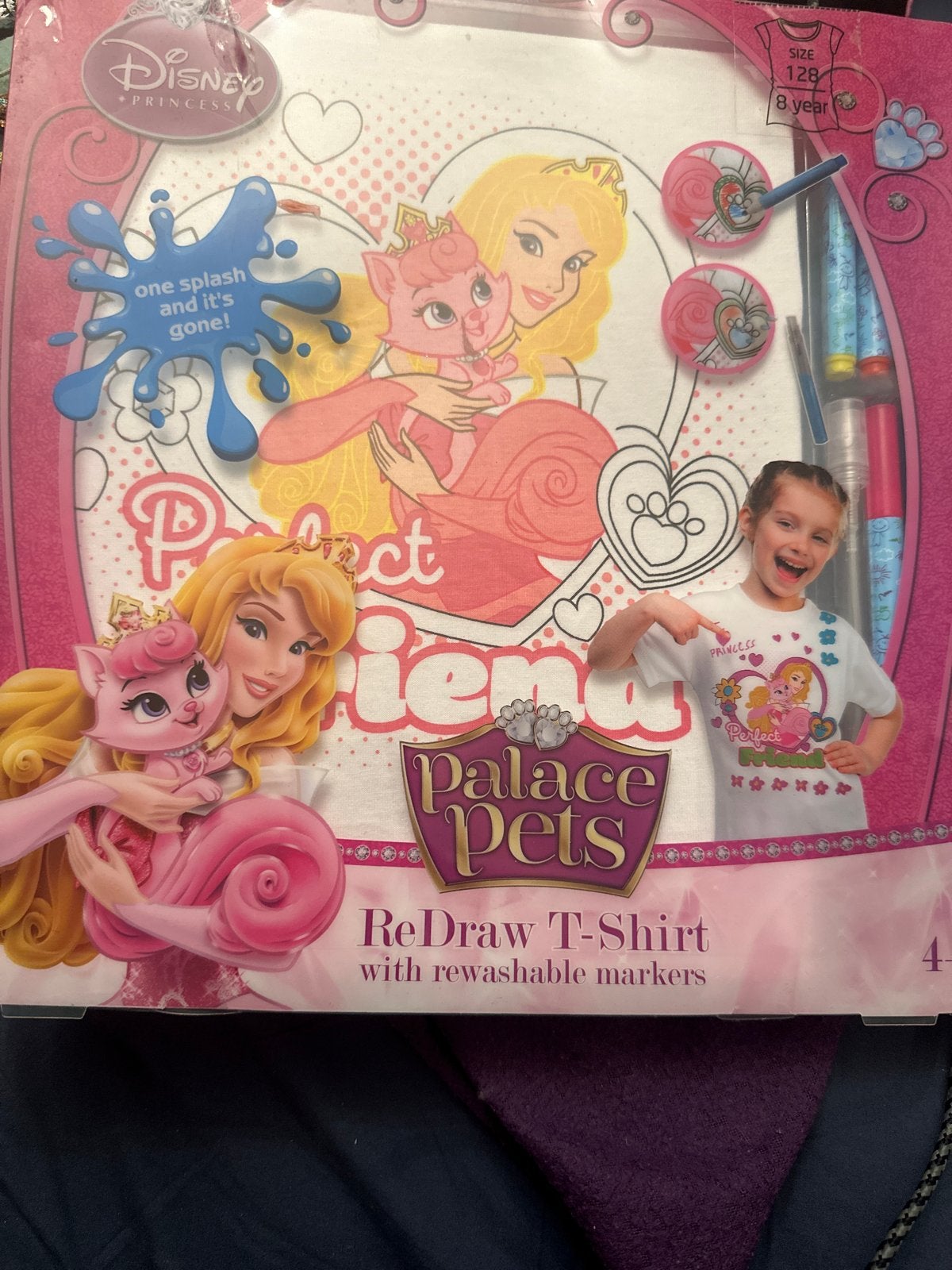 Disney Princess Palace Pets T-shirt met uitwasbare stiften, Ophalen, Nieuw, Knutselen