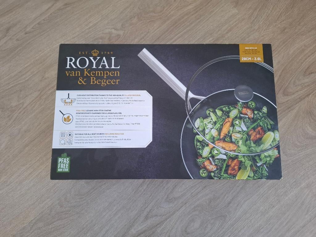 Wokpan nieuw in doos, Ophalen of Verzenden, Nieuw, Aluminium, Wok
