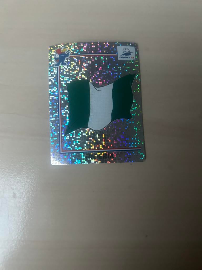 Embleem Nigeria Frankrijk 98 Panini Sticker, Ophalen of Verzenden, Zo goed als nieuw, Sport