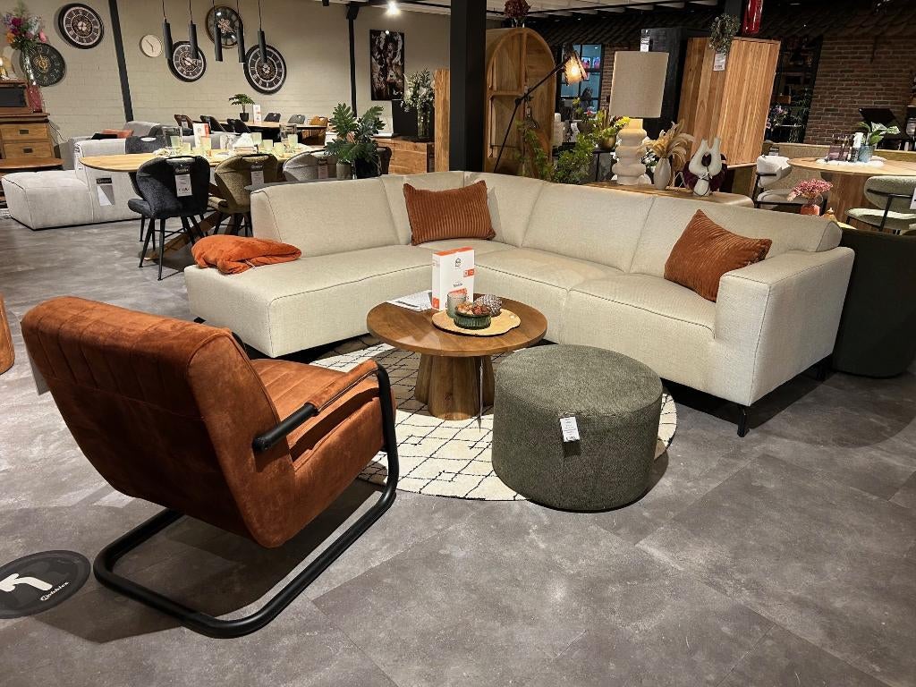 Hoekbank Lyla OPRUIMING SHOWMODEL! AANBIEDING!, Ophalen, 250 tot 300 cm, Hoekbank, Zo goed als nieuw