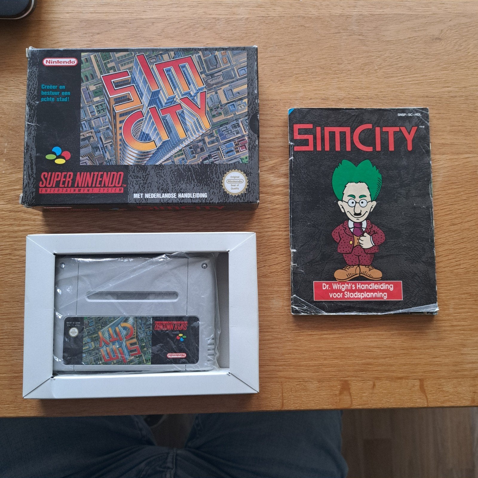 SimCity Super Nintendo SNES met Nederlandse handleiding, Spelcomputers en Games, Games | Nintendo Super NES, 1 speler, Ophalen of Verzenden