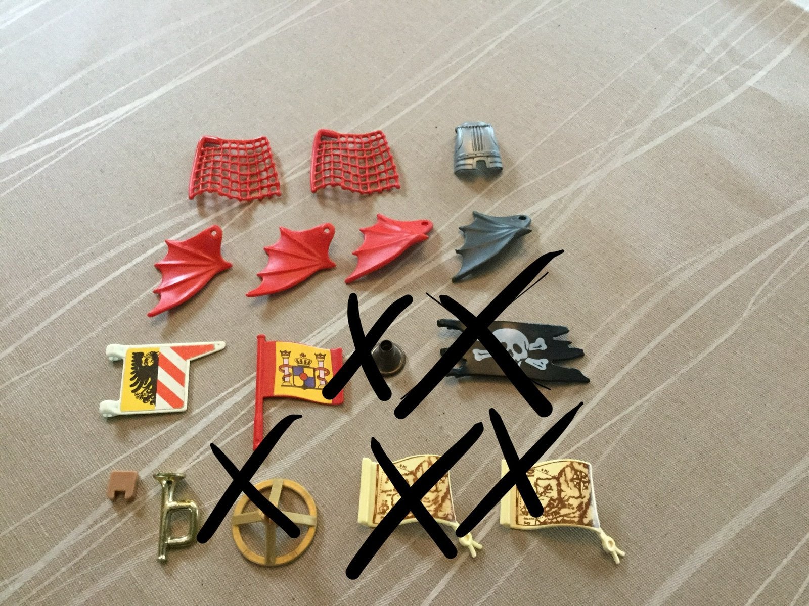 Playmobil vlag, vleugel ed…, Ophalen of Verzenden, Zo goed als nieuw