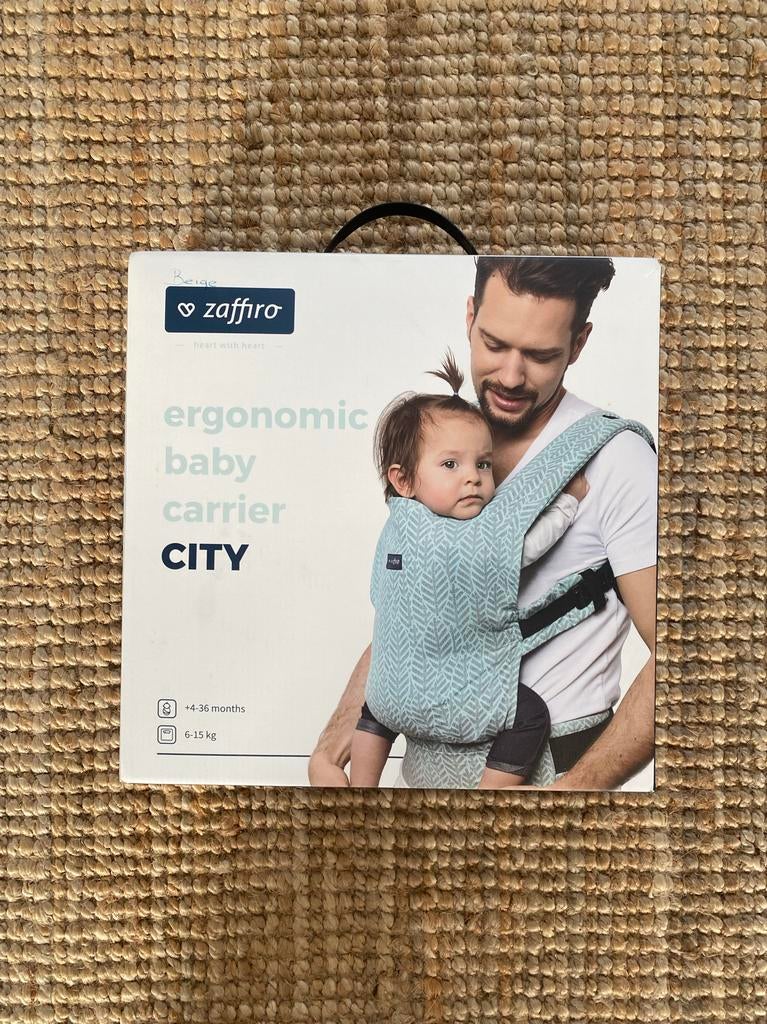 Zaffiro Ergonomische Draagzak City - Beige, Kinderen en Baby's, Babydragers en Draagdoeken, Overige merken, Buik of Rug, Nieuw