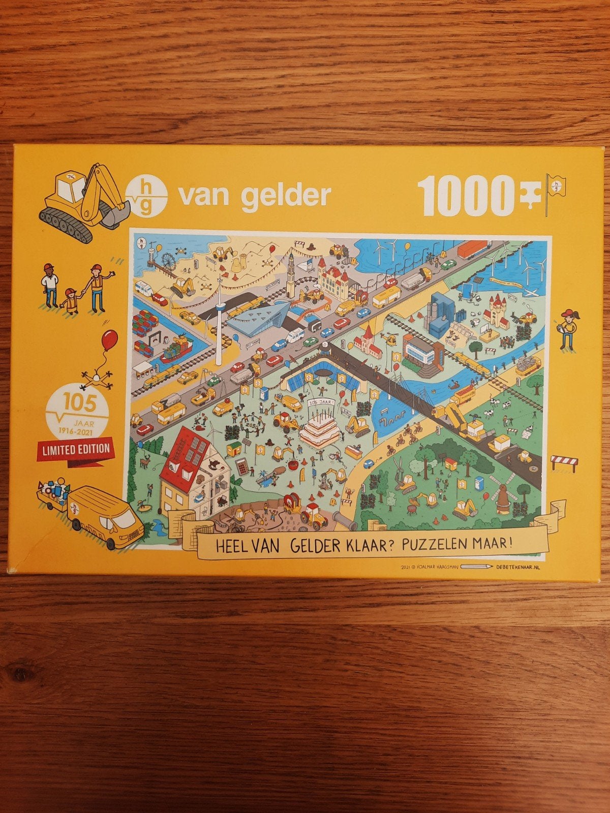 Van Gelder Puzzel 1000 stukjes - Limited Edition, Ophalen of Verzenden, 500 t/m 1500 stukjes, Gebruikt, Legpuzzel