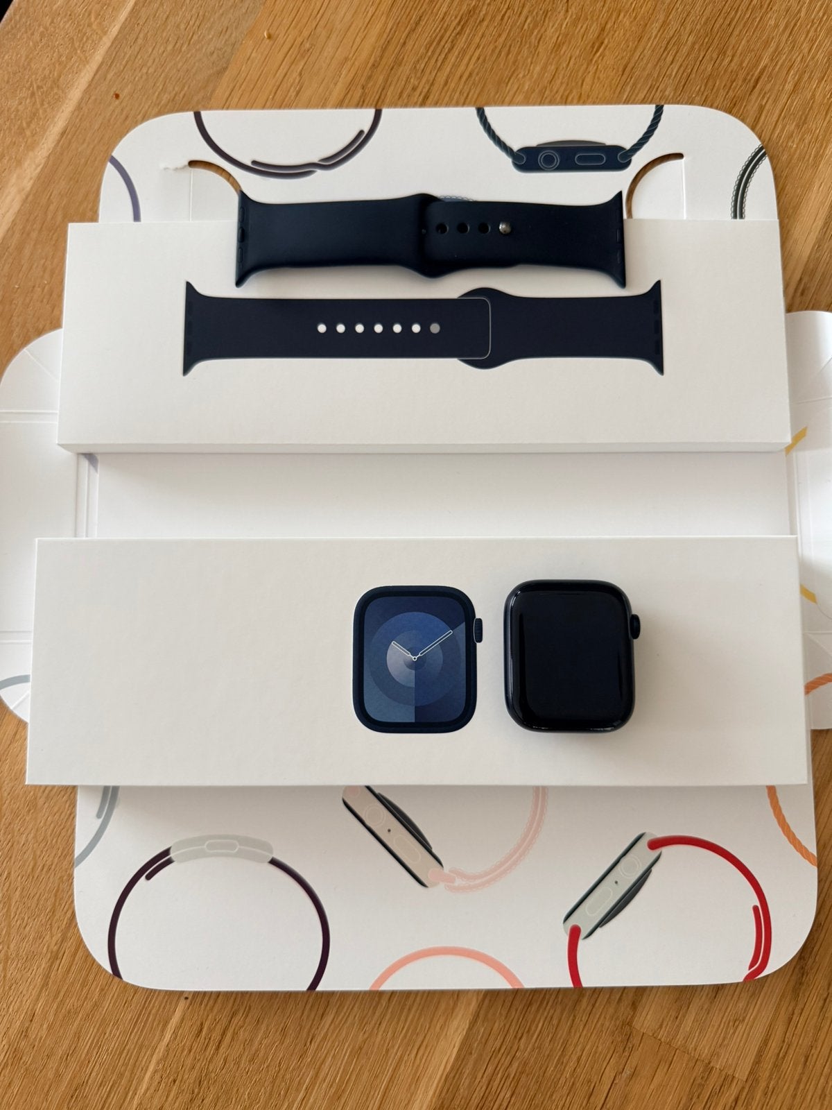 Apple watch series 9 45mm, Ophalen of Verzenden, Zo goed als nieuw, Zwart, IOS