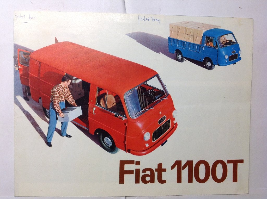 Fiat 1100 T folder NED 6 blz 1963, Ophalen of Verzenden, Nieuw, Overige merken