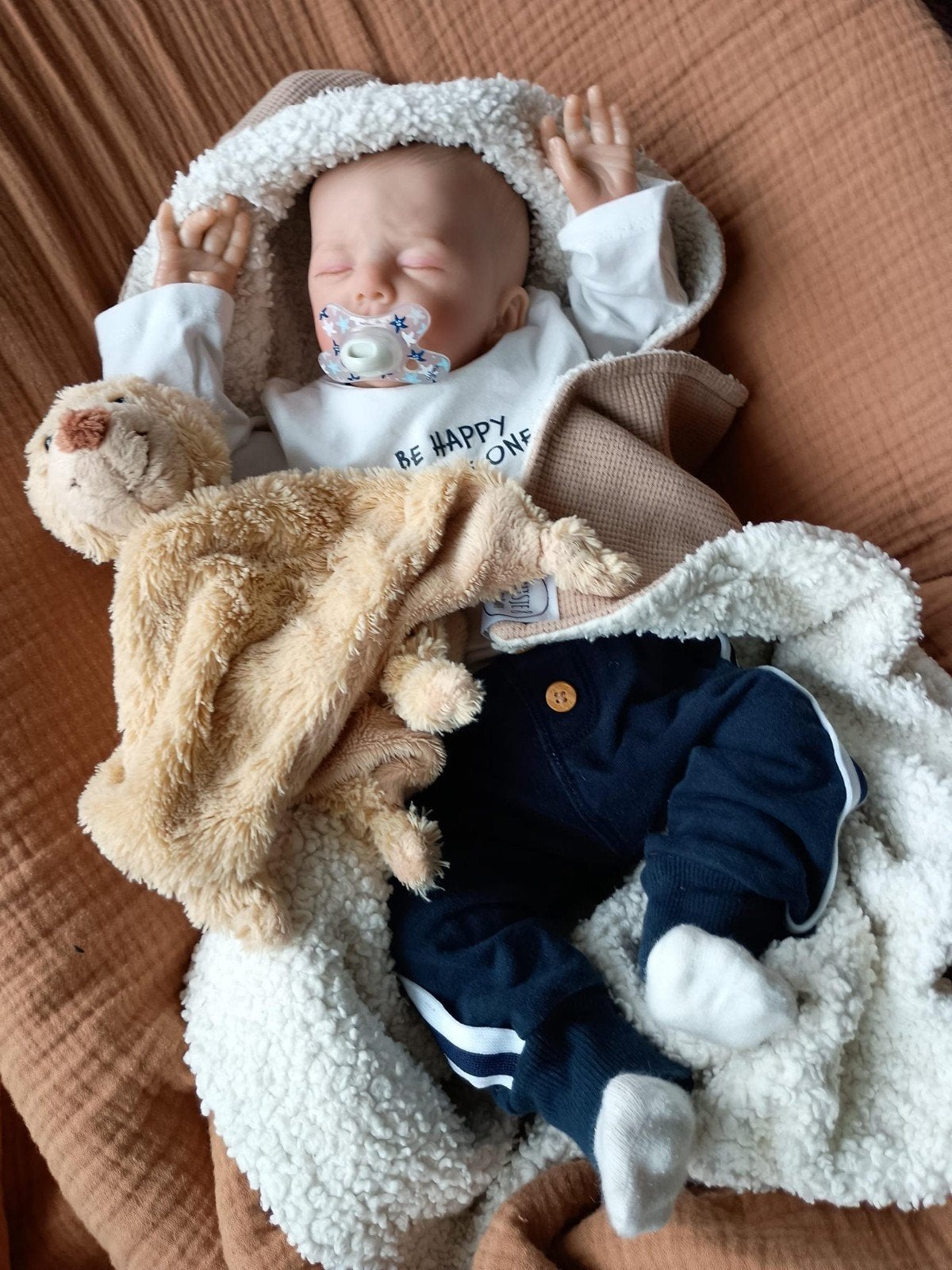 Reborn Baby Boy - Verzwaard & Magneet speen!, Verzamelen, Poppen, Ophalen of Verzenden, Nieuw, Babypop, Levensecht of Reborn