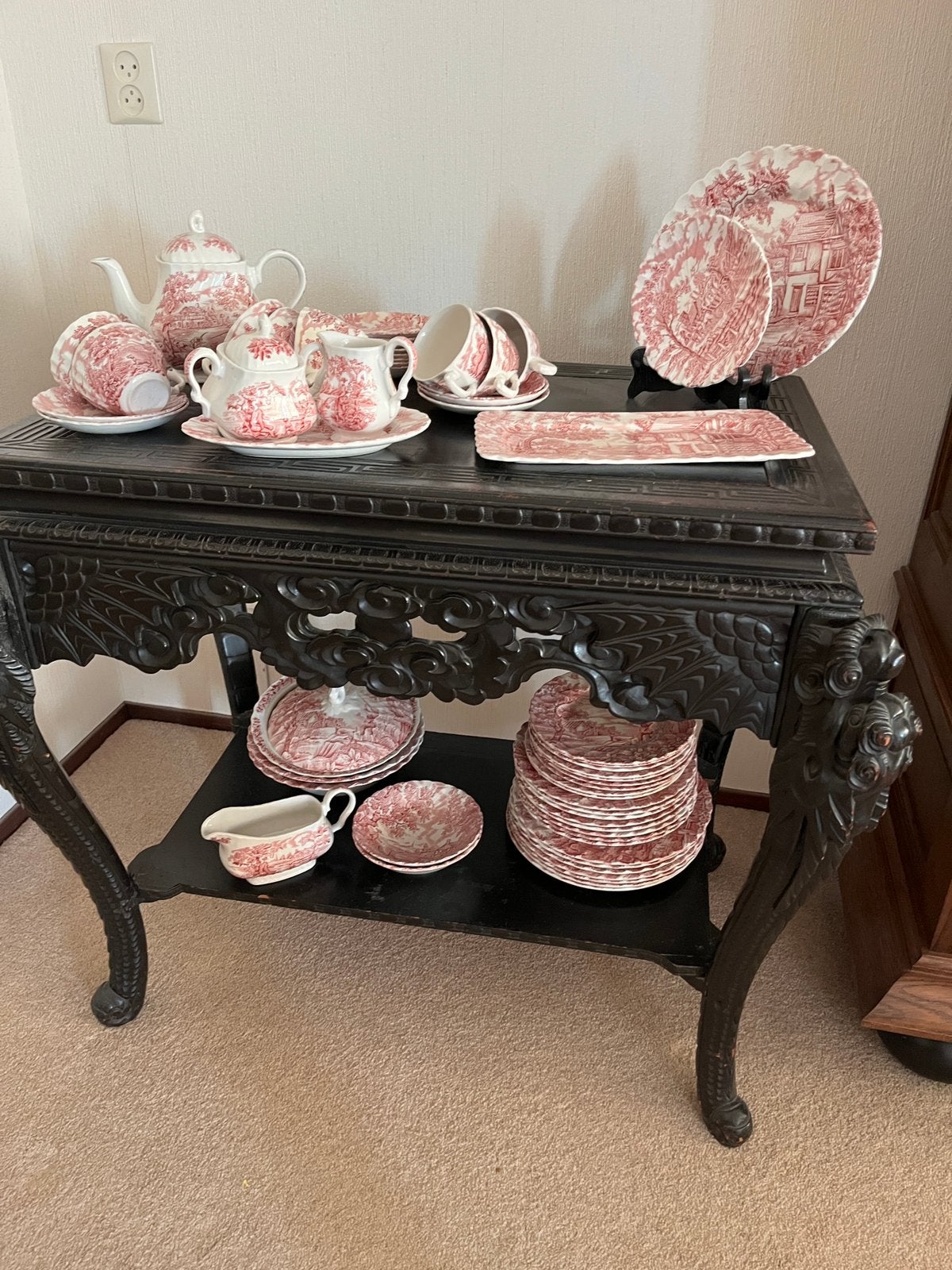 Hunter servies, Ophalen