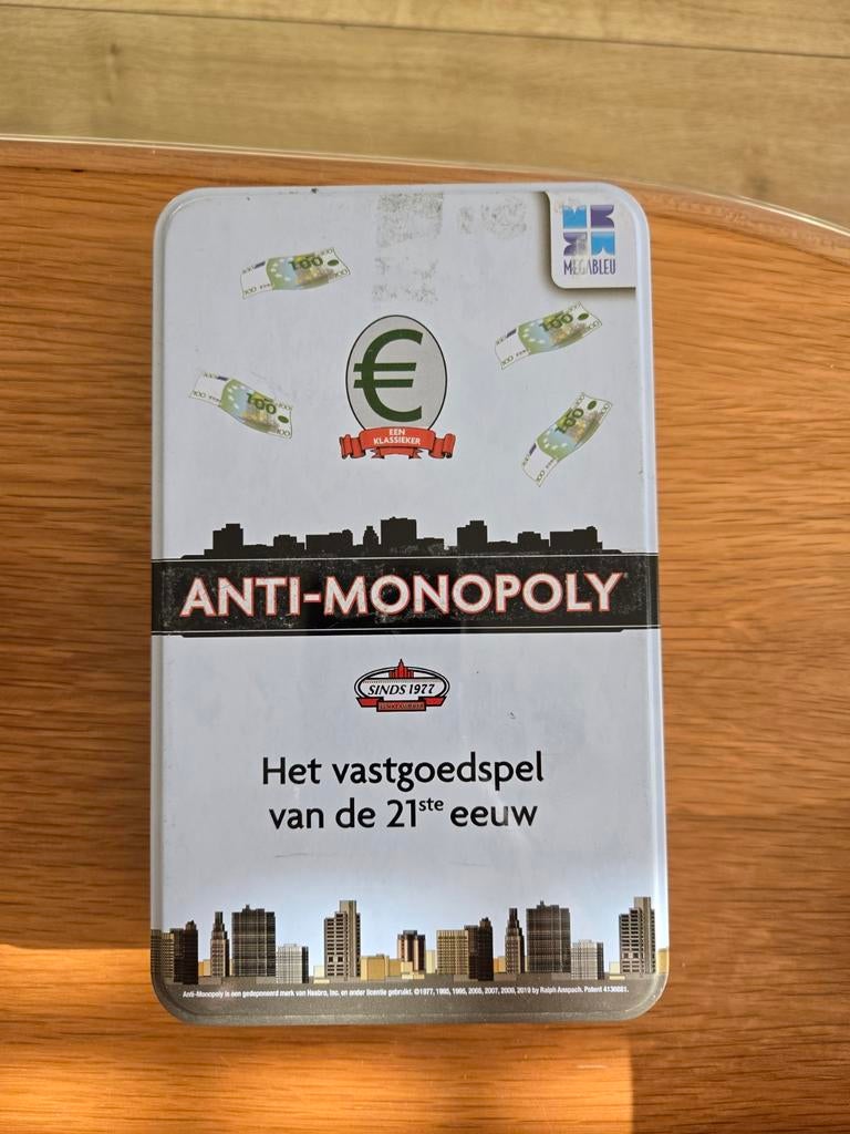 Anti monopoly blik spel bordspel, Ophalen of Verzenden