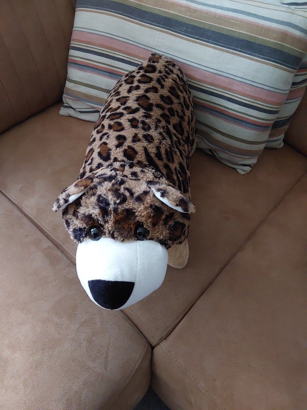 Knuffelkussen Panterprint - Swizzels ophalen voor 2 euro, Ophalen, Overige merken, Overige typen, Zo goed als nieuw