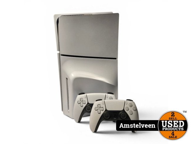Playstation 5 Slim Disc 825GB White | 2x Controller, Spelcomputers en Games, Spelcomputers | Sony PlayStation 5, Gebruikt